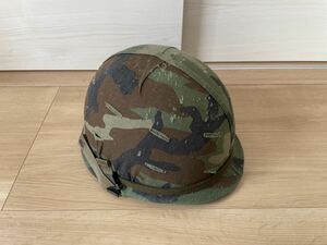 米軍 実物 美品 ベトナム戦争 アメリカ軍スチールヘルメット サイズ不詳 アメリカ陸軍 海兵隊