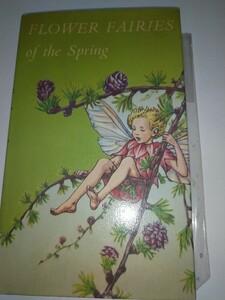 【中古洋書絵本】フラワーフェアリーバーカー Flower Fairies of the Spring 英語版絵本11cm17.5cmカバーあり24絵柄春の花 蝶 妖精