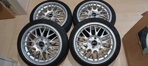 BBS　RG517　16インチ　5.5J　INSET45　PDC100　4H　ブリジストン　LS2000　165 45 16　バリヤマおまけタイヤ