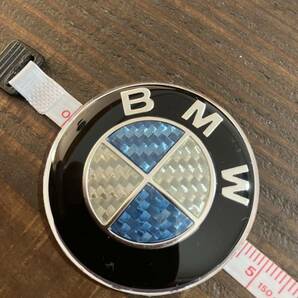 BMW ホーンボタンスイッチカバー ハンドルスイッチエンブレム カーボン柄の画像2