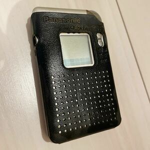 Panasonic pocket radio T AM FM radio portable radio RF-ND260R Panasonic operation not yet verification case attaching H