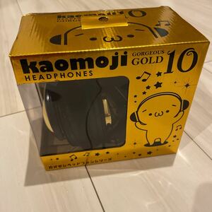 ヘッドフォン kaomoji10 Headphonesa GORGEOUS gold 金 音楽 密閉型 新品 未使用 H