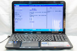 ★ジャンク★東芝 TOSHIBA dynabook T552 T552/36FB★Intel Celeron B820(Sandy Bridge) 1.7GHz/メモリ/無線wifi/BD/起動OK/BIOS確認
