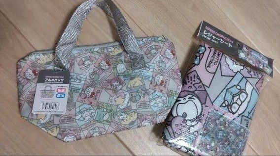 サンリオアルミバッグ レジャーシート ランチ お弁当 旅行 遠足 Sanrio 入学 入園 通勤 通学 保冷バッグ マイメロ 