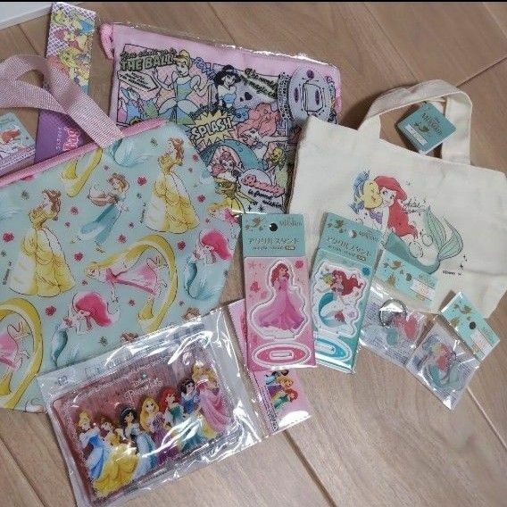 プリンセスアルミバッグ アクスタ アリエルキーホルダー プリンセス巾着 保冷剤 弁当 入園 入学 準備 通勤 通学 ランチ 巾着