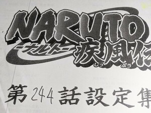 NARUTO疾風伝 244話 設定資料集 アニメ ナルト