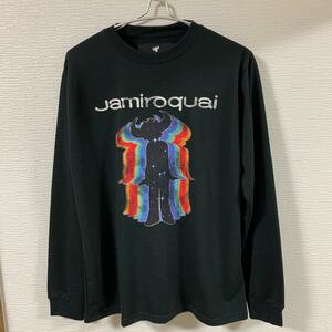 Jamiroquai (ジャミロクワイ) - Mサイズ スペースカウボーイ プリントトレーナー 黒 FUNK ジェイ・ケイ アシッドジャズ (タグ付き未着用品)