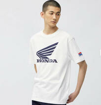 GU(ジーユー) - MEN ホンダ グラフィックT Tシャツ 5分袖 白色 XXLサイズ 本田技研工業 HRC TEAM Honda (タグ付き 未使用品 人気完売品)_画像2