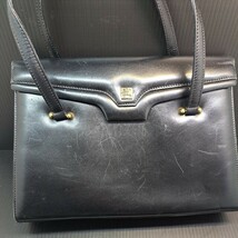 GIVENCHY SACS ジバンシー ハンドバッグ フォーマル 黒 革 財布 セット_画像2