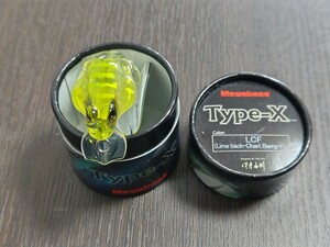 【新品 LCF (Lime back-Chart Berry-Frog)】 メガバス タイプエックス タイプX Megabass Type-X # 伊東由樹 旧パッケージ 旧パケ OLD