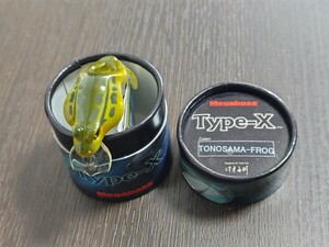 【新品 TONOSAMA-FROG】 メガバス タイプエックス タイプX Megabass Type-X # 伊東由樹 旧パッケージ 旧パケ OLD ブラックバス イワナ