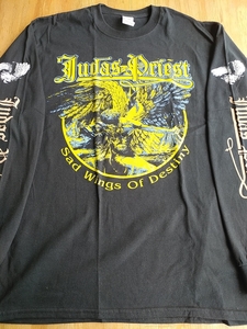 JUDAS PRIEST 長袖 Tシャツ sad wings of destiny 黒L 運命の翼 ジューダス・プリースト ロンT / iron maiden metallica def leppard