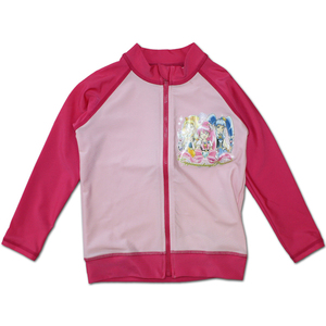  is pines Charge Precure!(Happiness Charge Precure!) for girl long sleeve Rush Guard 2237953 pink 100