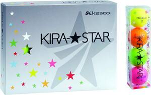 4色アソート 4個入 キャスコ(Kasco) ゴルフボール KIRA STAR2 キラスター2N