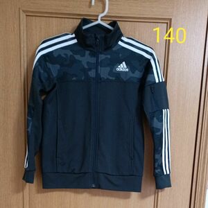 adidas アディダス　キッズ　トラックジャケット　ジャージ 上 140 CLIMALITE