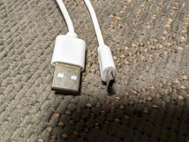 USB Type-A Micro USB Type-B 充電ケーブル ホワイト　延長80cm_画像1