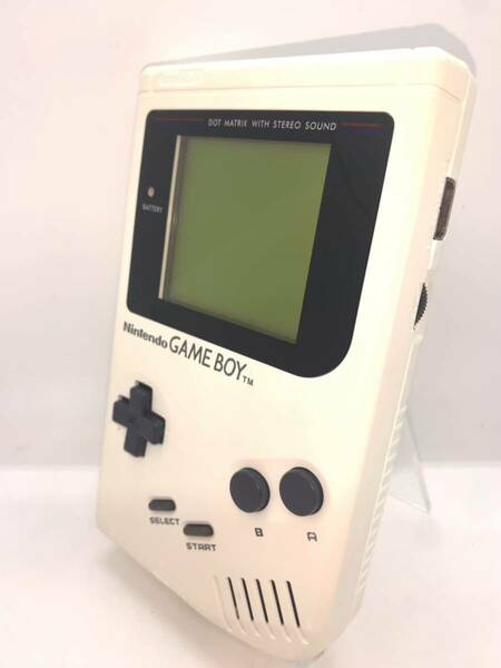 動作良好 ★ レア　 GB 初代 ゲームボーイ ブロス 本体 DMG-01 ホワイト 白 GAMEBOY 75