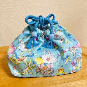 お弁当袋　青空★ユニコーン　ランチケース　巾着　学用品　入学　入園　新学期　ハンドメイド