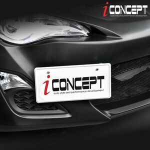 送料185円～★ iConcept ナンバープレート移動キット 調整可 加工無取付 アルミ合金 A6061 86 ZN6 BRZ FR-S ZC6 YA5 BM9 BR9 ICC-1201-T03