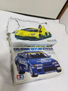 プラモデル 未組立 1/24 ランボルギーニ アヴェンタドール 50° タミヤ カルソニック・スカイライン GT-R Gr.A 2個セット A75