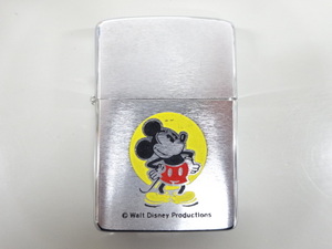 美品 1981年製 ZIPPO ジッポ Mickey Mouse ミッキーマウス Walt Disney ディズニー 80's 80年代 シルバー 銀 ライター USA ヴィンテージ