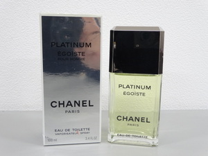 残量9割以上 ほぼ満量 CHANEL シャネル PLATINUM EGOISTE プラチナム エゴイスト 100ml EDT オードトワレ 香水 フレグランス