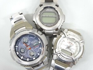 ジャンク 3点セット まとめて CASIO カシオ G-SHOCK ジーショック MR-G MRG-100T チタニウム MTG-510 GW-1000DJ メンズ 腕時計