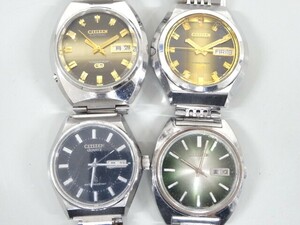 ジャンク 4点セット まとめて CITIZEN シチズン コスモトロン 7800-870221 4-790162 4-820096 自動巻き 他 腕時計 