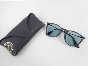 美品 イタリア製 Ray-Ban レイバン ERIKA エリカ RB4171-F 622/8G 54□18 145 3N サングラス 眼鏡 黒 青