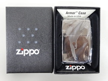 新品 未使用品 2009年製 ZIPPO ジッポ Armor Case アーマー ケース Winston ウィンストン 両面加工 ブラック 黒 オイル ライター USA_画像1