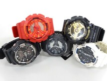 ジャンク 5点セット まとめて CASIO カシオ G-SHOCK Gショック GA-110AC GA-110C GA-110GB GA-200 GA-100B 腕時計_画像1