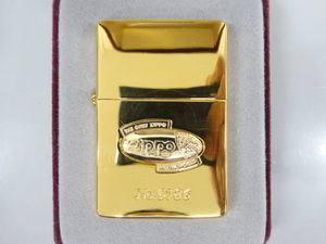 新品 未使用品 1989年製 ZIPPO ジッポ 1937 REPLICA レプリカ K18 18金 立体 メタル貼り 限定 80's 80年代 ゴールド 金 ライター USA