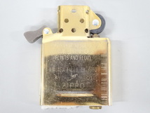 新品 未使用品 2000年製 ZIPPO ジッポ 斜め ストライプ ライン ゴールド 金 オイル ライター USA_画像7