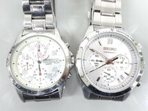 ジャンク 2点セット まとめて SEIKO セイコー クロノグラフ 8T63-00D0 7T92-0DX0 メンズ クオーツ 腕時計_画像1