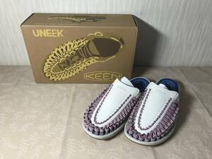 H　送料無料　新品未使用　KEEN　UNEEK II SLIDE　1026018　US/7.5　CM/25.5　SILVER BIRCH/DOE　キーン　ユニークツースライド