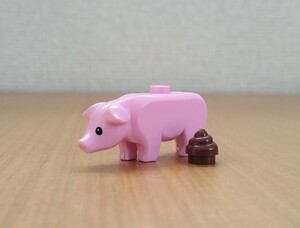 レゴ　ブタ　動物　パーツ　部品取り用　LEGO　豚