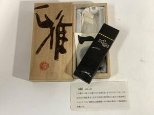 84【未使用保管品】松煙墨 雅 MIYABI 最高級の青墨 共箱 栞