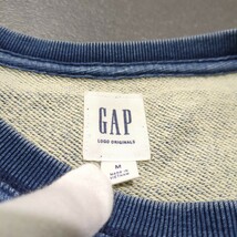 GAP old ギャップ　オールド　デニムカラー　切り返し　スウェット　ヴィンテージ　00s 長袖　トレーナー　インディゴ_画像5