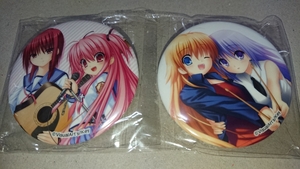 Angel Beats!garu demo rock .&yui. root & go in . can badge 2 point set unopened 