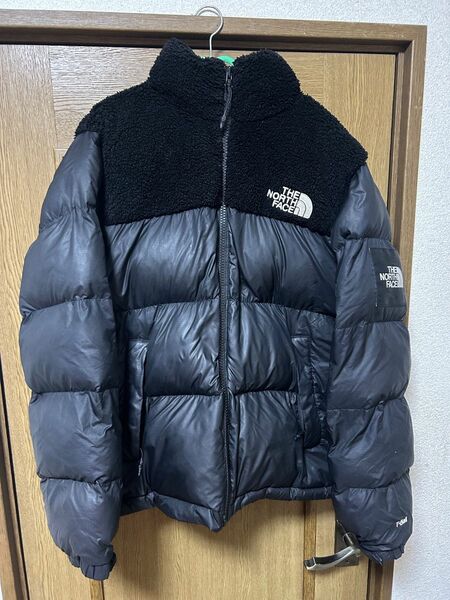 ノースフェイス THE NORTH FACE ヌプシ　ボア ダウンジャケット 黒