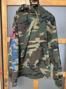 1円スタート　Supreme　Multi Logo Hooded Sweatshirt Camo　XLサイズ　美品