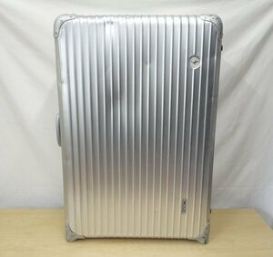 直G02402★リモワ RIMOWA 2輪 シルバー スーツケース / 92077 キャリー TOPAS トパーズ 82L 事務 店舗 旅行 趣味 現状品