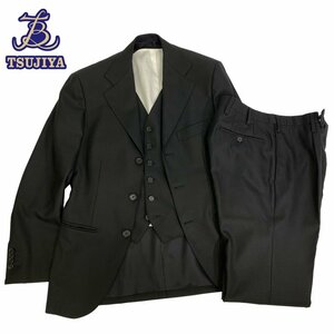 ▼値下げ★LIVERANO&LIVEARANO リベラーノ&リベラーノ　メンズ　スリーピーススーツ　黒　中古AB【辻屋質店A1330】