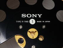 美品　SONY 7号 メタルリール ブラック TYPE R-7MB リール　録音済みテープ付_画像3