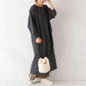  Ships SHIPS any reverse side wool ko Kuhn One-piece long One-piece sweat One-piece 