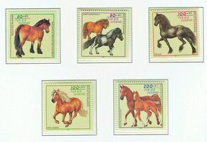 ドイツ 1997年 付加金付(馬 )切手セット