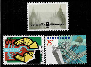 オランダ 1990年 ロッテルダム再開発切手セット