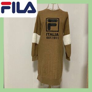 FILA フィラ　タオル地　ワンピース レア　部屋着　ルームウェア　LLサイズ　