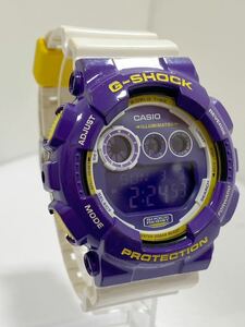 CASIO カシオ G-SHOCK Gショック GD-120CS-6 クオーツ パープル 稼働品　電池交換済み