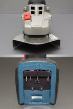 #【中古】BOSCH ボッシュ GWS18V-100C コードレス ディスクグラインダー 充電器/バッテリー18V1個/付属品/ケース セット 本体美品（札）_画像7